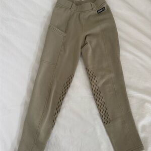 Kerrits Kids Winter Horseback Riding Pants Tan size Small